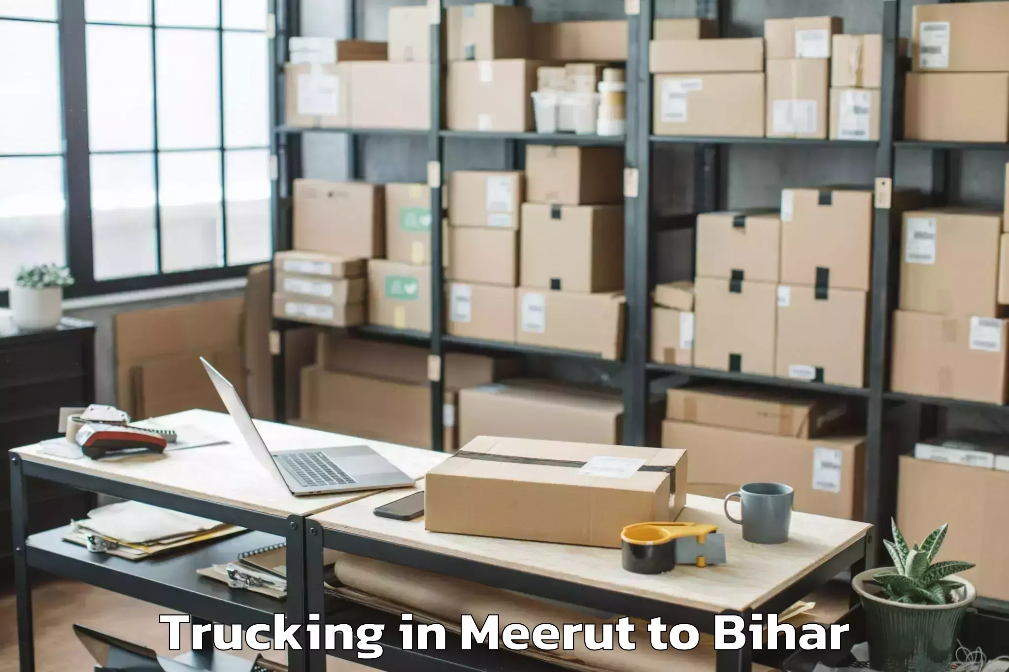 Meerut to Kursela Trucking Booking